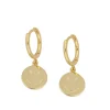 Aros Smiley Plata Dorada