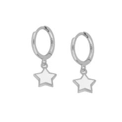 Aros Star White Plata