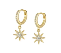 Aros Stella Plata Dorada
