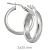 Aros Tebas 25mm Plata