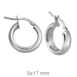 Aros Tebas 17mm Plata