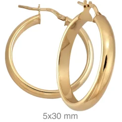 Aros Tebas 30mm Plata Dorada