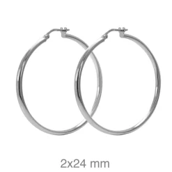 Aros Tubo 24mm Plata