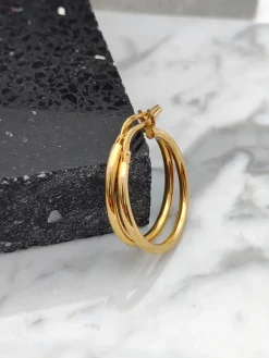 Aros Tubo 19mm Plata Dorada