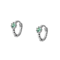 Aros Vani Green Blue Plata