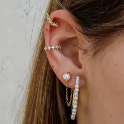 Aros Zoe Plata Dorada