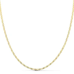 Cadena Ancla Diamantada 45cm Oro 18K