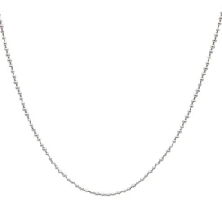 Cadena Balls 45cm Oro Blanco 18K