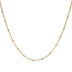 Cadena Bolas 45cm Oro 18K