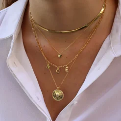 Cadena Cartier Plata Dorada