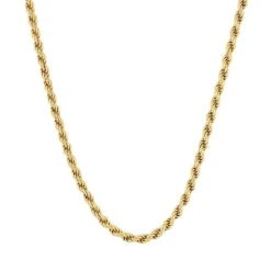 Cadena Cordón Plata Dorada
