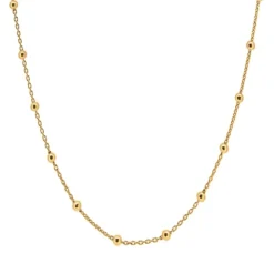 Cadena Dots Plata Dorada