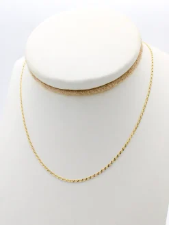 Cadena Fígaro 45cm Oro 18K