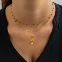 Cadena Leia Plata Dorada