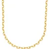 Cadena Link Plata Dorada