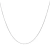 Cadena Rolo Fina 45cm Oro Blanco 18K