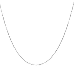Cadena Rolo Fina 45cm Oro Blanco 18K