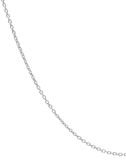 Cadena Rolo Fina 45cm Oro Blanco 18K