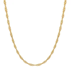 Cadena Singapur Plata Dorada