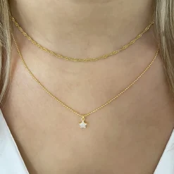 Cadena Singapur Plata Dorada