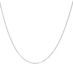 Cadena Veneciana 42cm Oro Blanco 18K