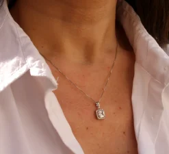 Cadena Veneciana 42cm Oro Blanco 18K