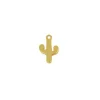 Charm Cactus Plata Dorada