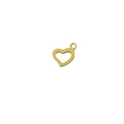 Charm Corazón Plata Dorada