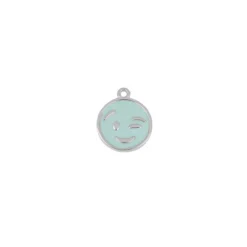 Charm Guiño Turquesa Plata