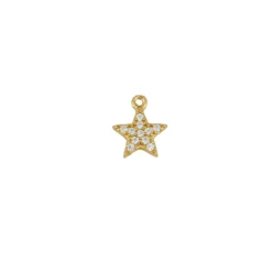 Charm Star Plata Dorada