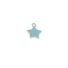 Charm Star Turquesa Plata