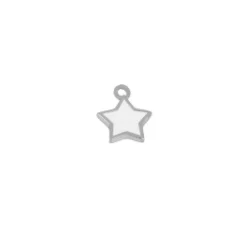 Charm Star White Plata