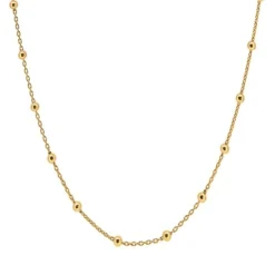 Choker Dots Plata Dorada