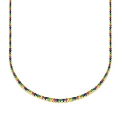 Choker Dune Colors Plata Dorada