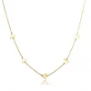 Choker Lunas Plata Dorada