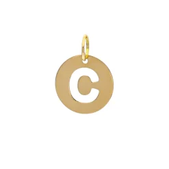 Colgante Medal Letter Oro 18K