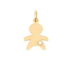 Colgante Silueta Niño Oro 18K