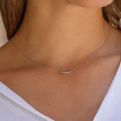 Collar Beatrice Diamantes 0,20ct G-VS Oro Blanco 18K