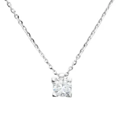 Collar Donna Diamante 0,50ct G-VS Oro Blanco 18K