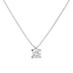 Collar Donna Diamante 0,30ct E-VS1 GIA Oro Blanco 18K