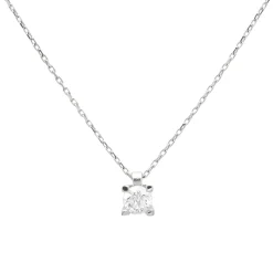 Collar Donna Diamante 0,10ct DF-VS1 Oro Blanco 18K