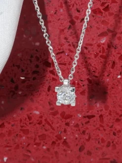 Collar Donna Diamante 0,50ct G-VS Oro Blanco 18K