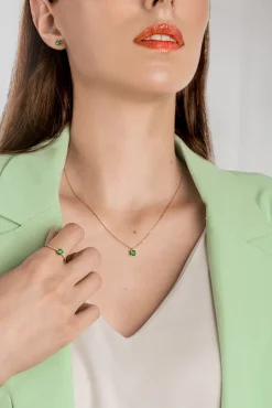 Collar Donna Esmeralda AAA Oro 18K