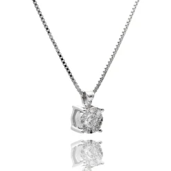 Collar Elsa Diamantes 0,15ct G-VS Oro Blanco 18K