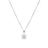 Collar 4garras Diamante 0,20ct Oro Blanco 18K