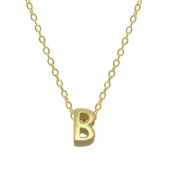 Collar Letra Plata Dorada