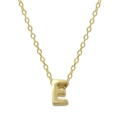 Collar Letra Plata Dorada