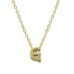 Collar Letra Plata Dorada