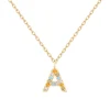 Collar Letter Colors Plata Dorada