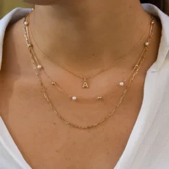 Collar Letter Oro 18K